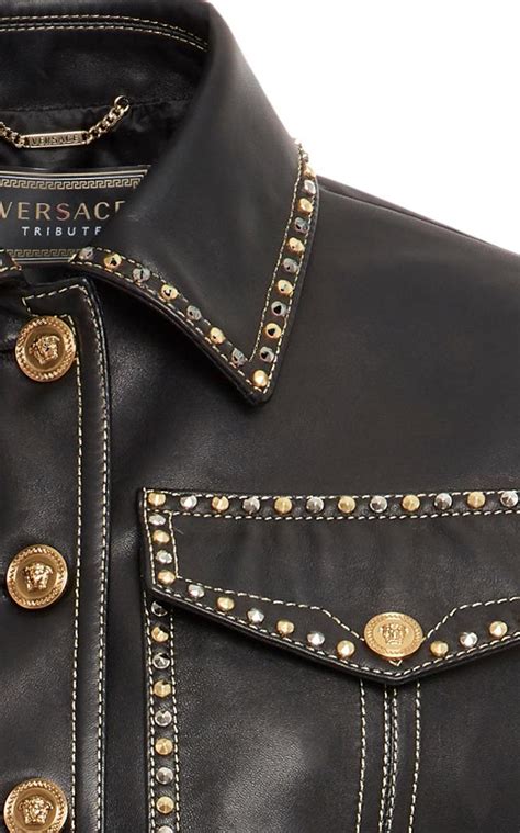 anel versace|versace leather jacket.